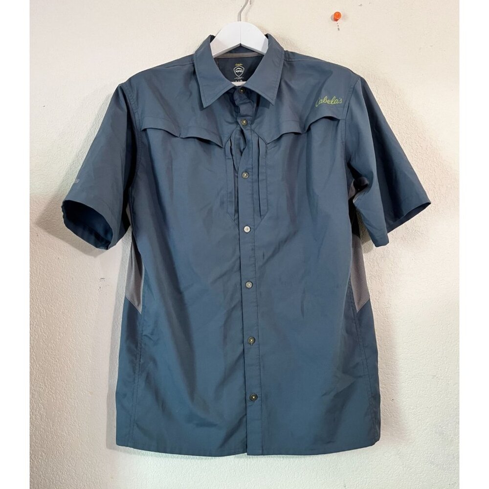 Cabela's XPG Mens Short Sleeve Outdoor Performance Shirt Large Gray Lightweight